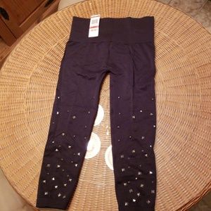 NWT! INC knee length studded tights XS